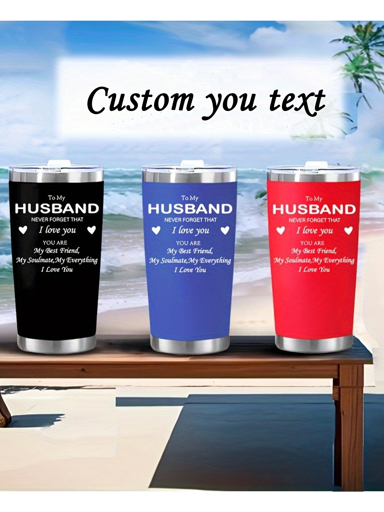 Personalized "To My Husband" Insulated Tumbler